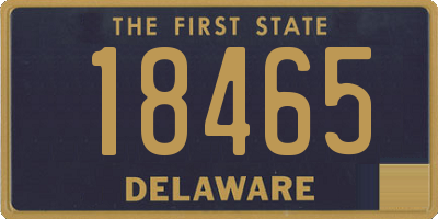 DE license plate 18465