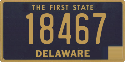 DE license plate 18467
