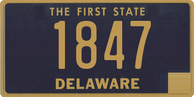 DE license plate 1847