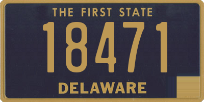DE license plate 18471