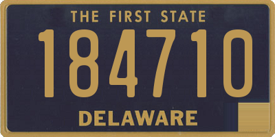 DE license plate 184710