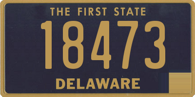 DE license plate 18473