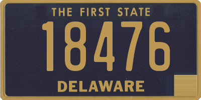 DE license plate 18476