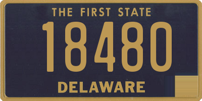 DE license plate 18480