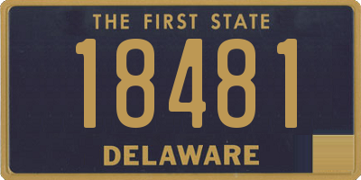 DE license plate 18481