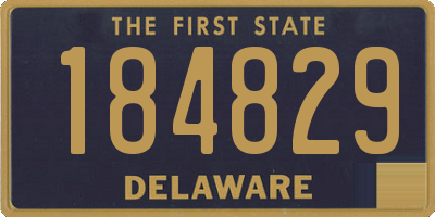 DE license plate 184829