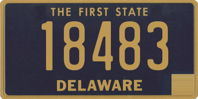 DE license plate 18483