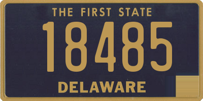 DE license plate 18485