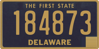 DE license plate 184873