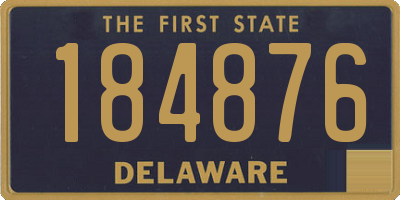 DE license plate 184876