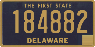 DE license plate 184882