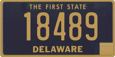 DE license plate 18489