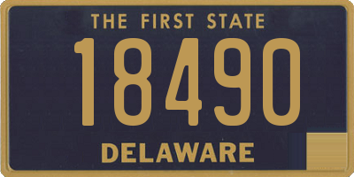 DE license plate 18490