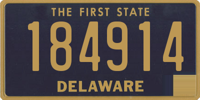 DE license plate 184914