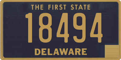 DE license plate 18494