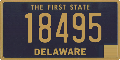 DE license plate 18495