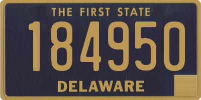 DE license plate 184950