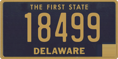 DE license plate 18499