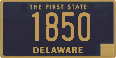 DE license plate 1850