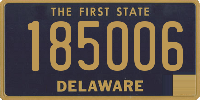 DE license plate 185006