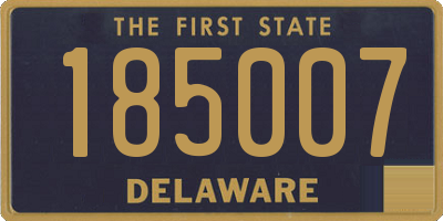 DE license plate 185007