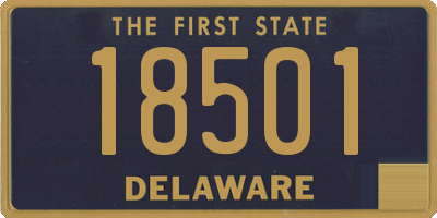 DE license plate 18501