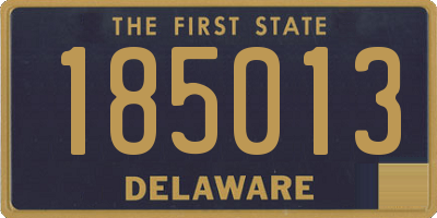 DE license plate 185013