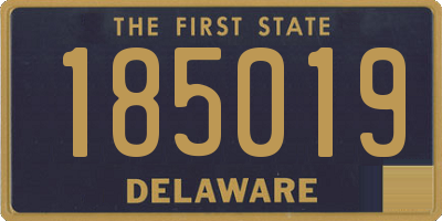 DE license plate 185019
