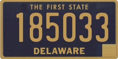 DE license plate 185033