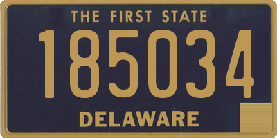 DE license plate 185034