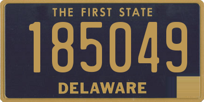 DE license plate 185049