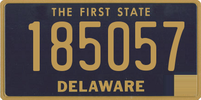 DE license plate 185057