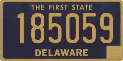 DE license plate 185059