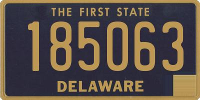 DE license plate 185063