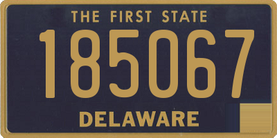 DE license plate 185067