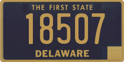 DE license plate 18507