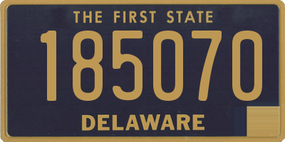 DE license plate 185070