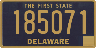 DE license plate 185071