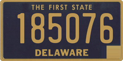 DE license plate 185076