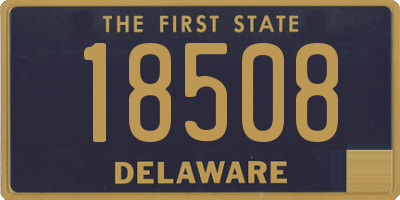 DE license plate 18508