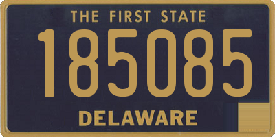 DE license plate 185085