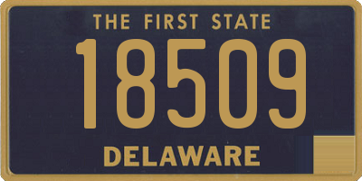 DE license plate 18509