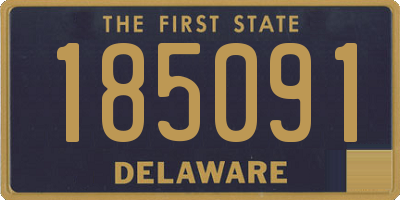 DE license plate 185091