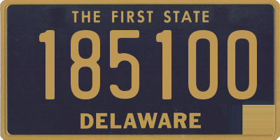 DE license plate 185100