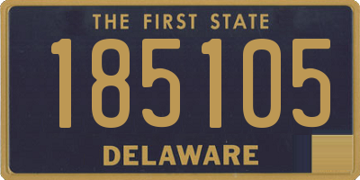 DE license plate 185105