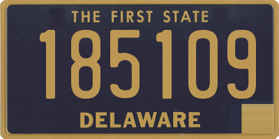 DE license plate 185109