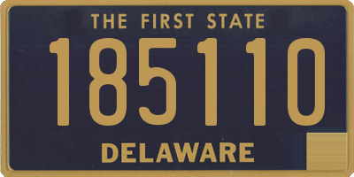 DE license plate 185110