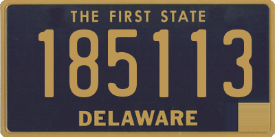 DE license plate 185113