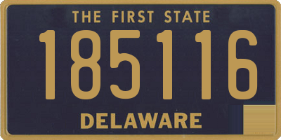 DE license plate 185116