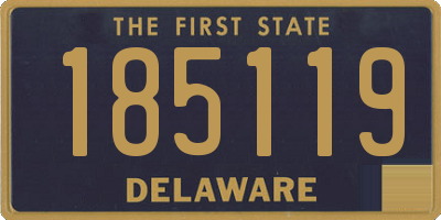 DE license plate 185119